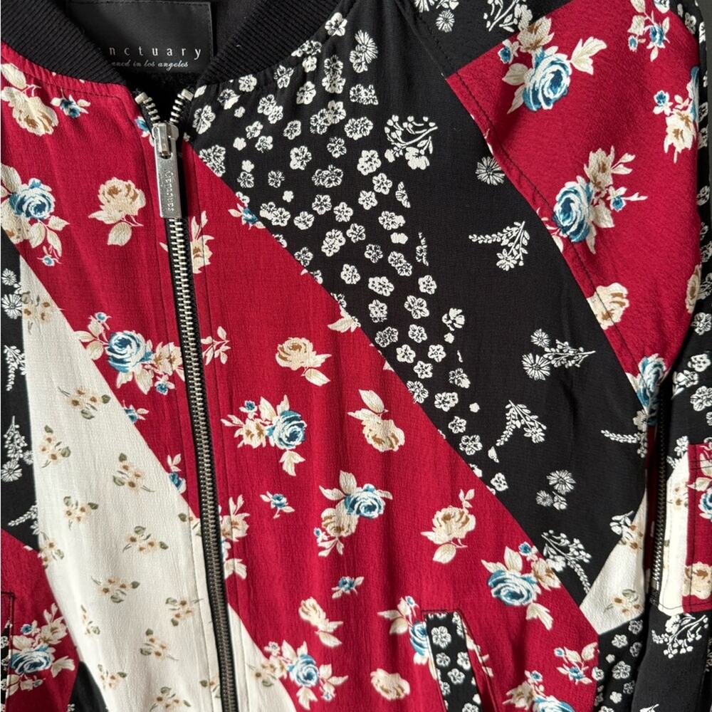 Sanctuary Multicolor Floral Patchwork Lightweight… - image 3